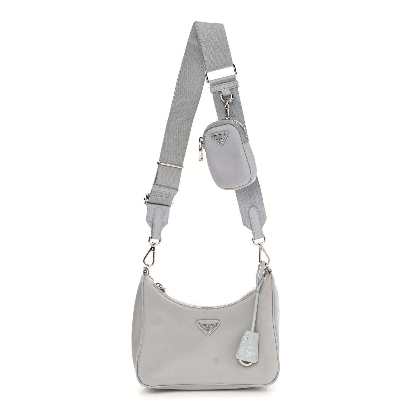 Re-Nylon Saffiano Re-Edition 2005 Shoulder Bag Fiordaliso