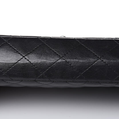 Chanel Lambskin Quilted East West Flap Black 10 of 13