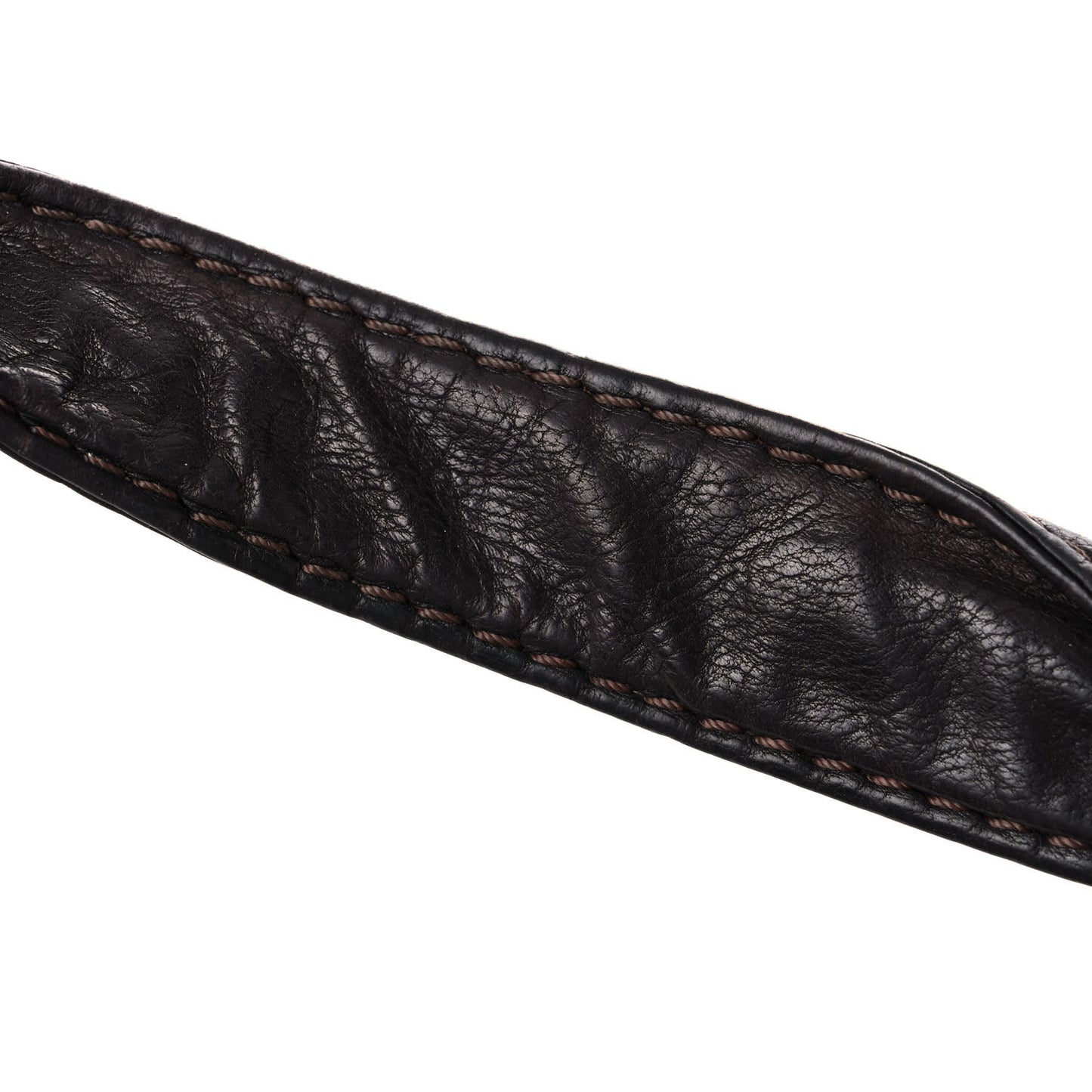 Calfskin Diamond Stitch Accordion Flap Brown