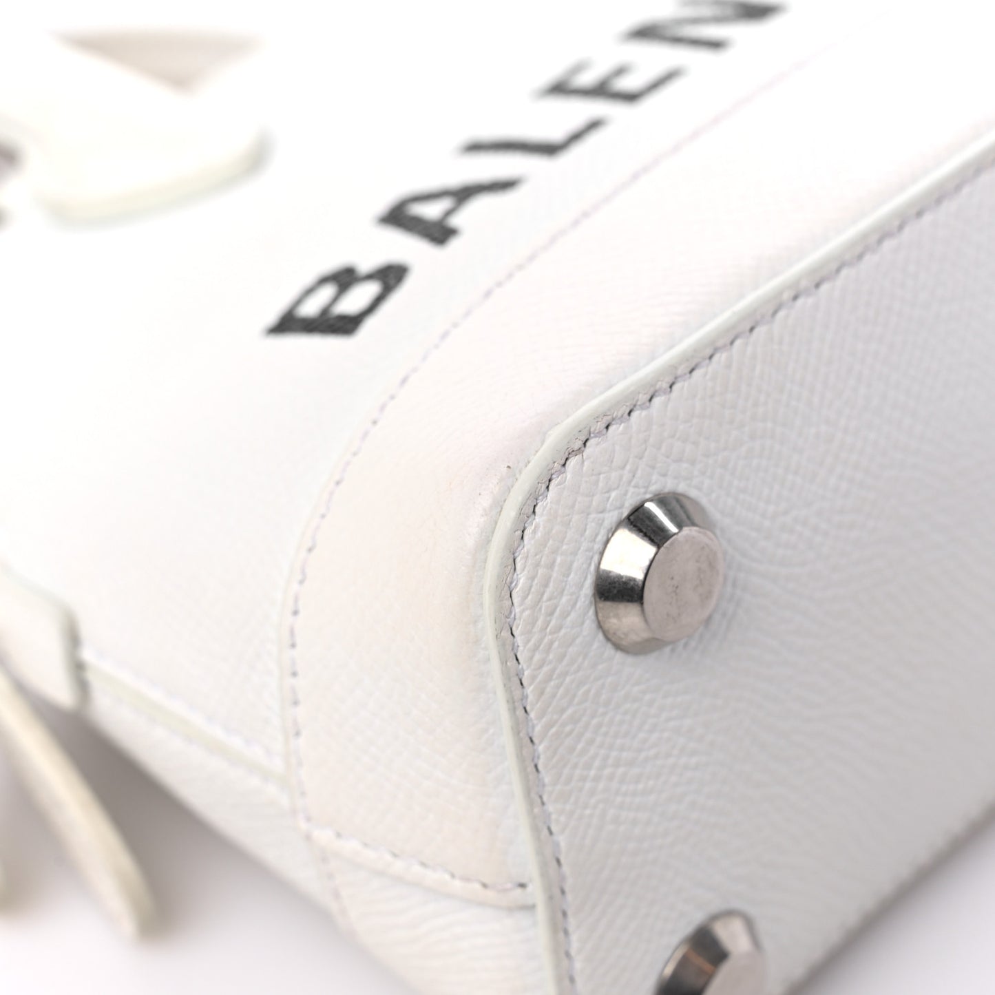 Grained Calfskin XXS Ville Top Handle White