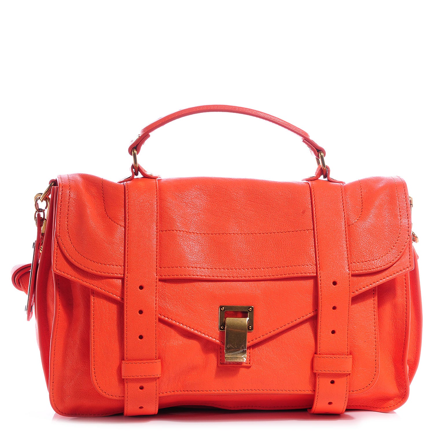 Proenza Schouler Lambskin PS1 Medium Satchel Grapefruit 1 of 10