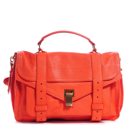 Proenza Schouler Lambskin PS1 Medium Satchel Grapefruit 1 of 10