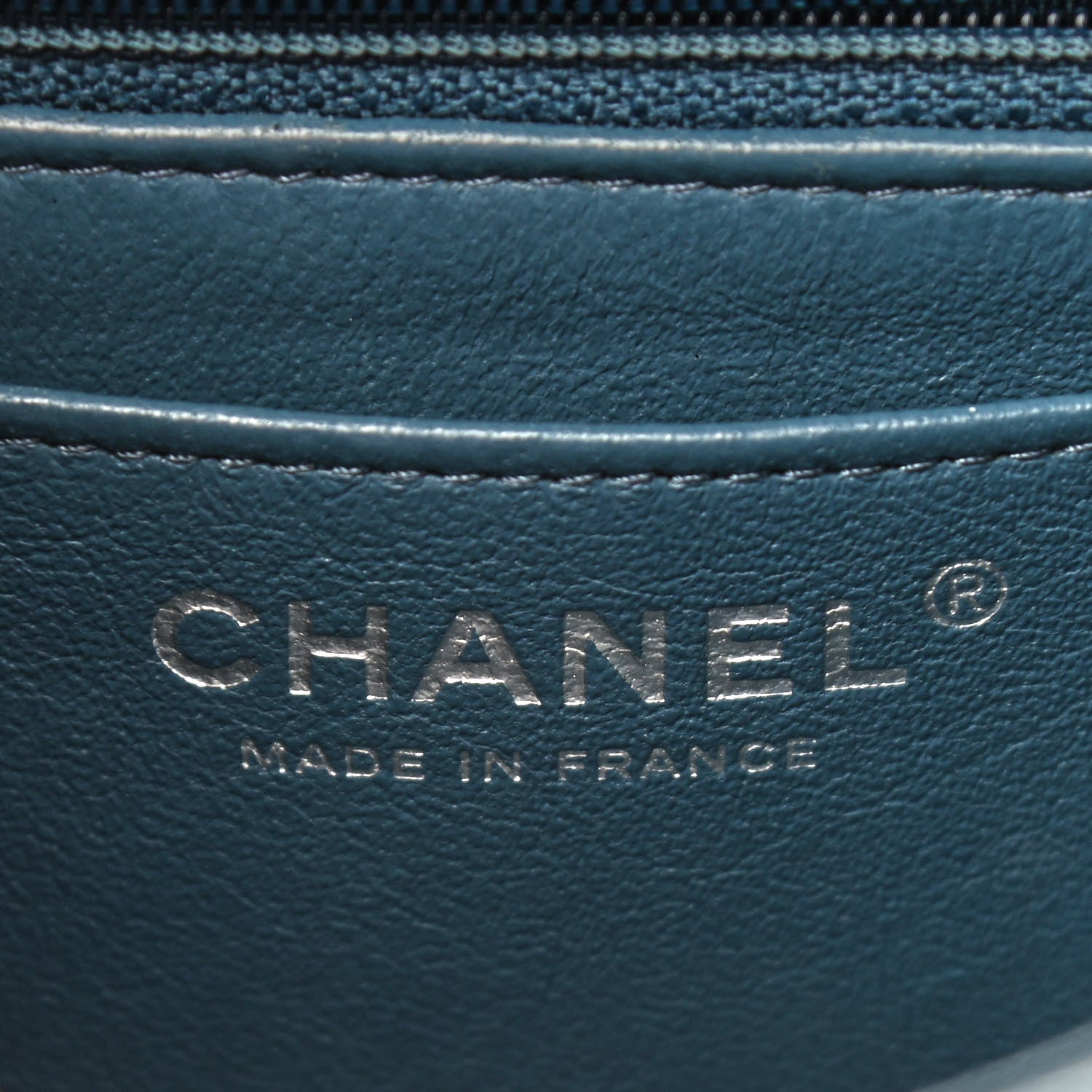 Chanel Caviar Quilted Mini Rectangular Flap Blue 7 of 9