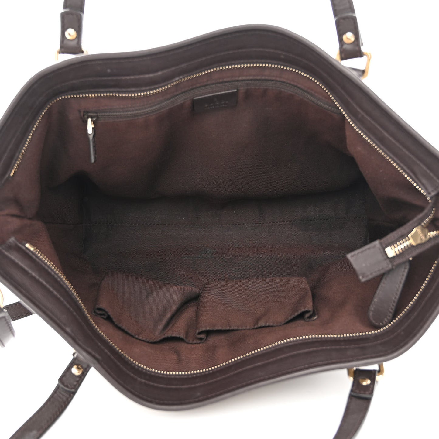 GG Supreme Monogram Medium Joy Tote Dark Brown