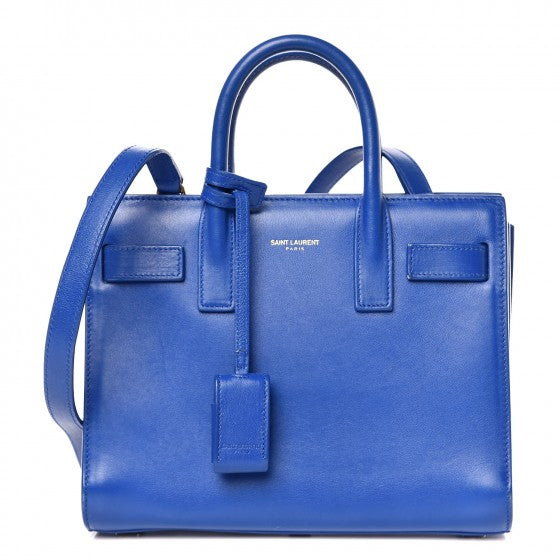 Calfskin Nano Sac De Jour Royal Blue