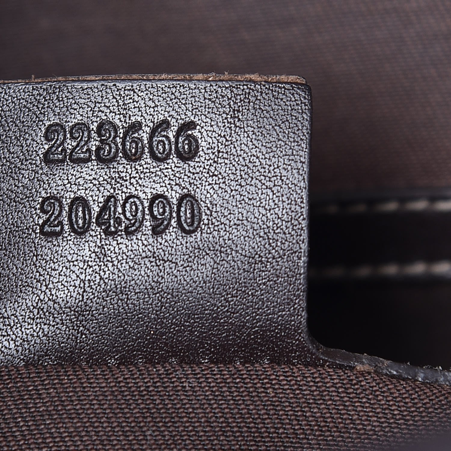 Gucci GG Supreme Monogram Selleria Calfskin Small Flap Messenger Bag Beige Ebony Cocoa Dark Chocolate 9 of 17