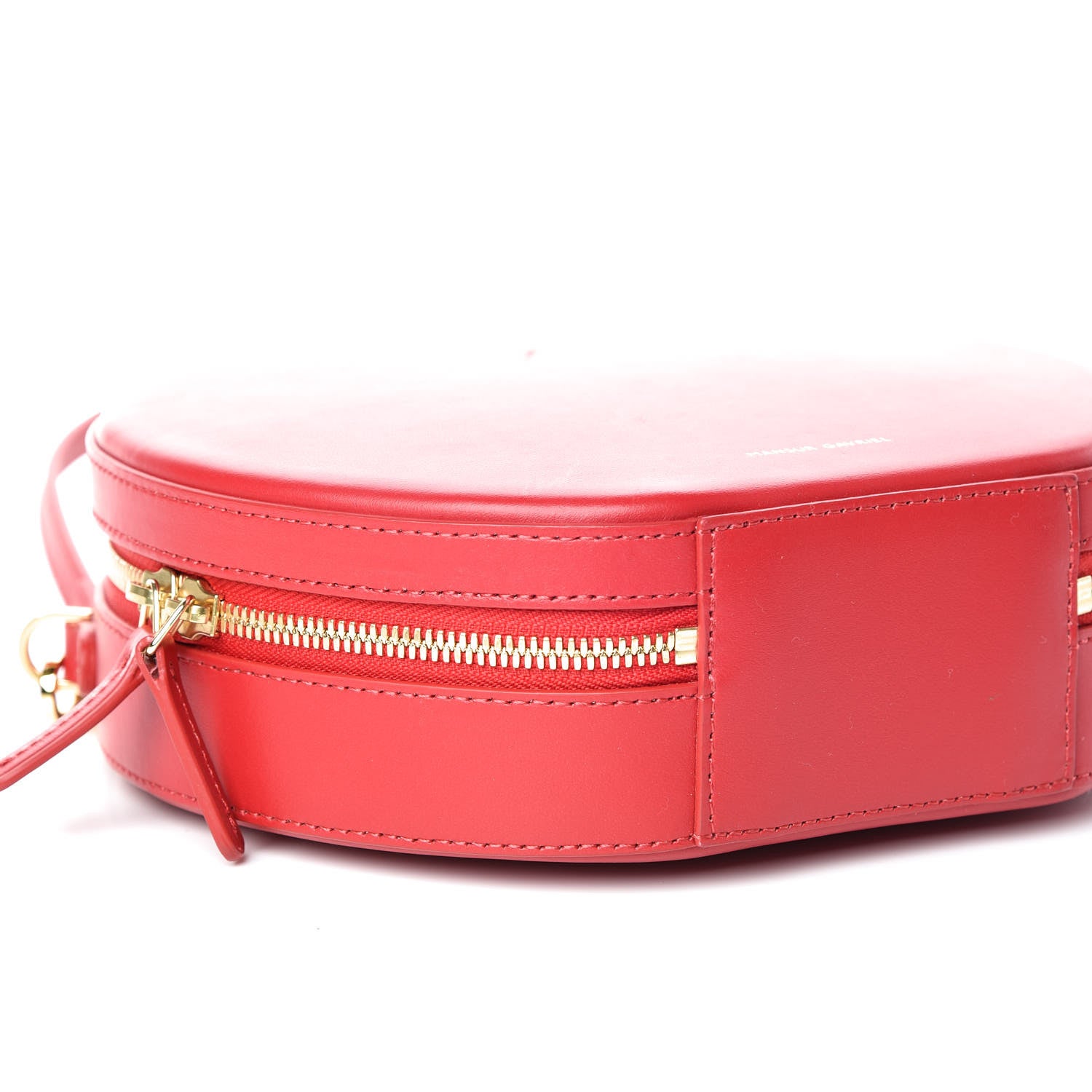 Mansur Gavriel Calfskin Circle Crossbody Bag Flamma 5 of 8