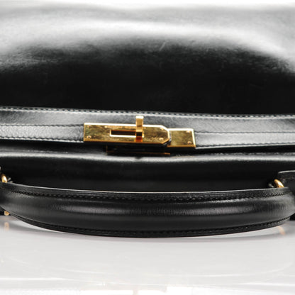 Hermes Box Kelly Retourne 28 Black 15 of 21
