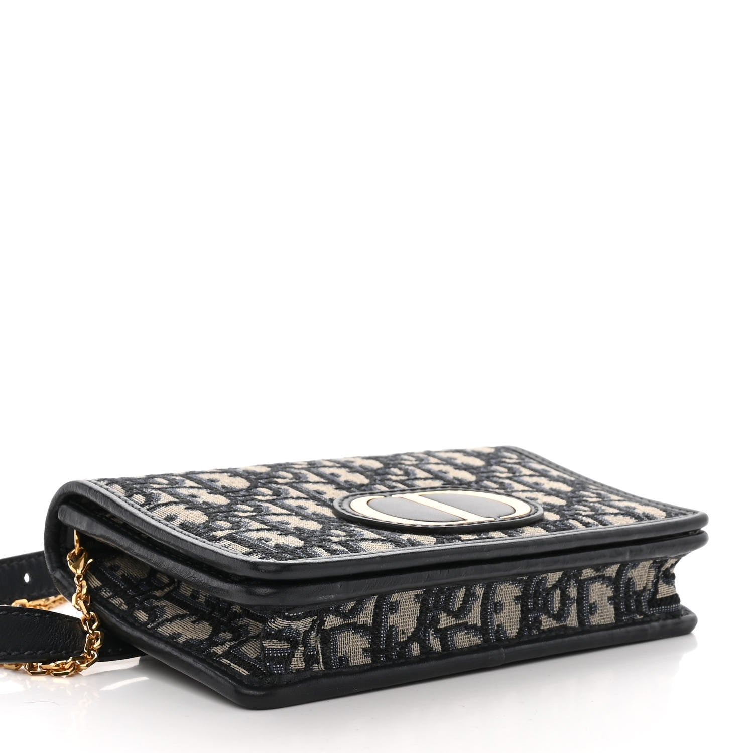 Christian Dior Oblique 30 Montaigne 2-In-1 Pouch Blue 4 of 12