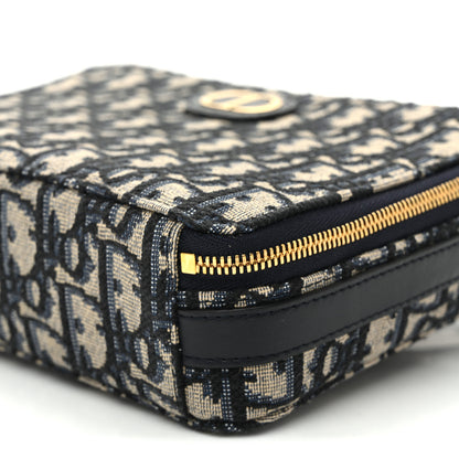 Christian Dior Oblique 30 Montaigne Top Handle Box Bag Blue 9 of 9