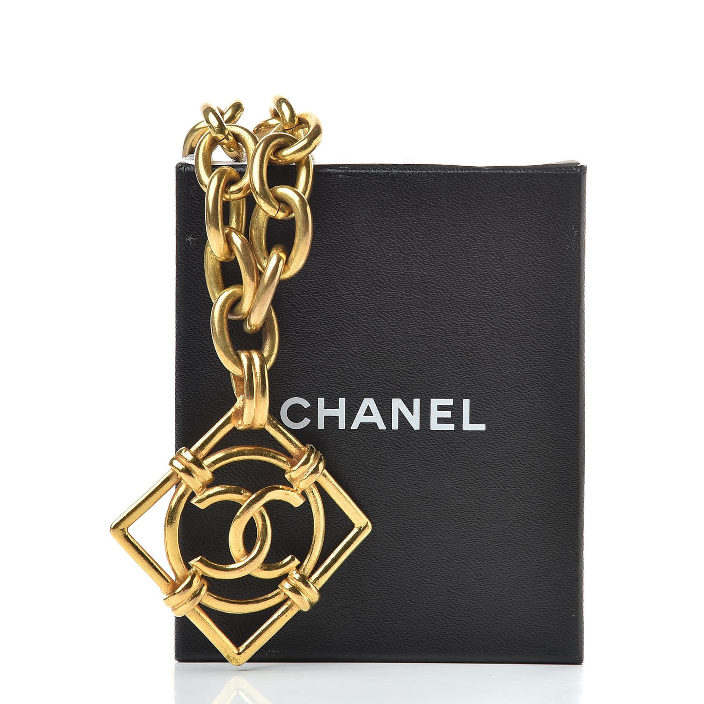 CC Chain Pendant Necklace Gold