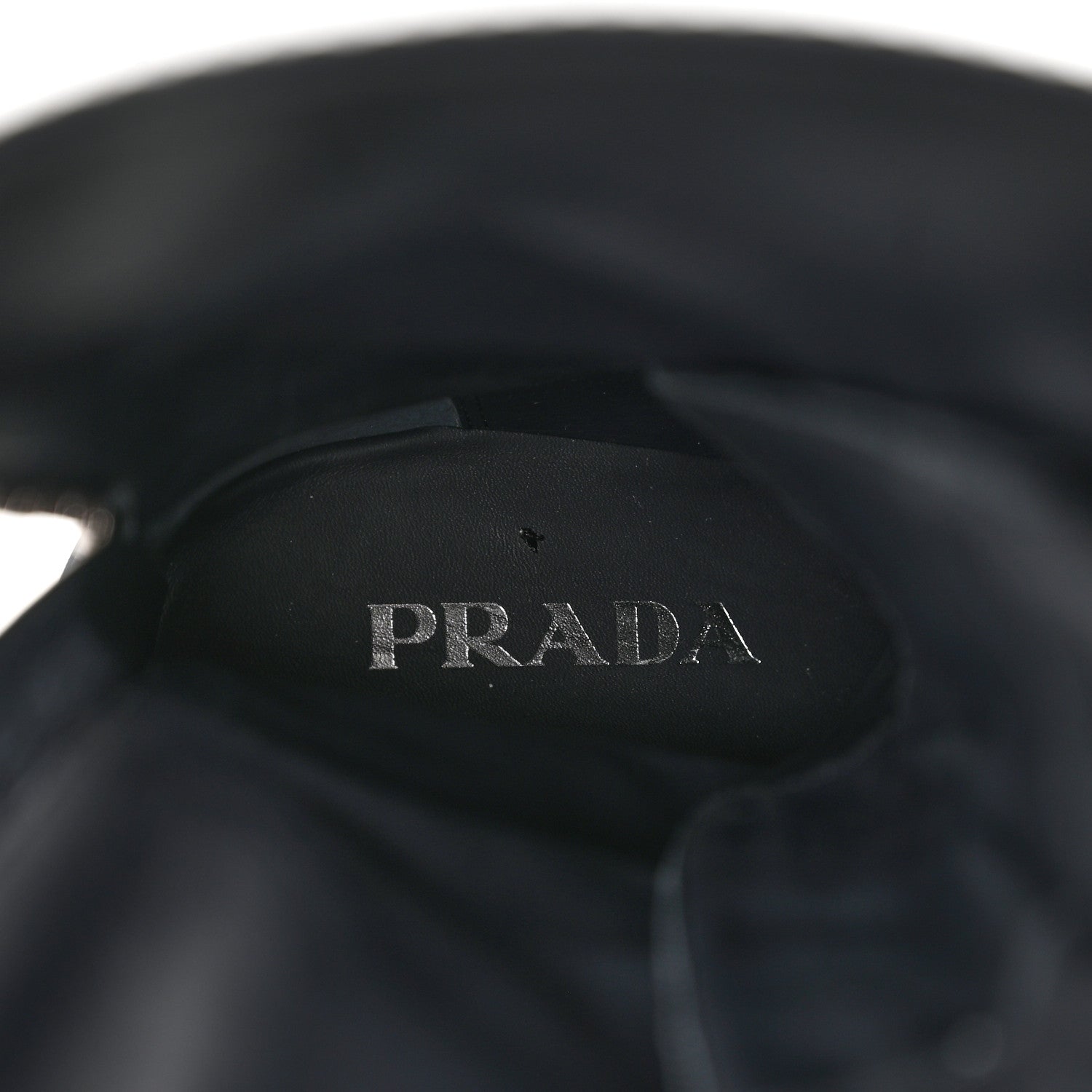 Prada Re-Nylon Spazzolato Rois Metal Triangle Logo Tall 50mm Combat Boots 36 Bleu 8 of 8