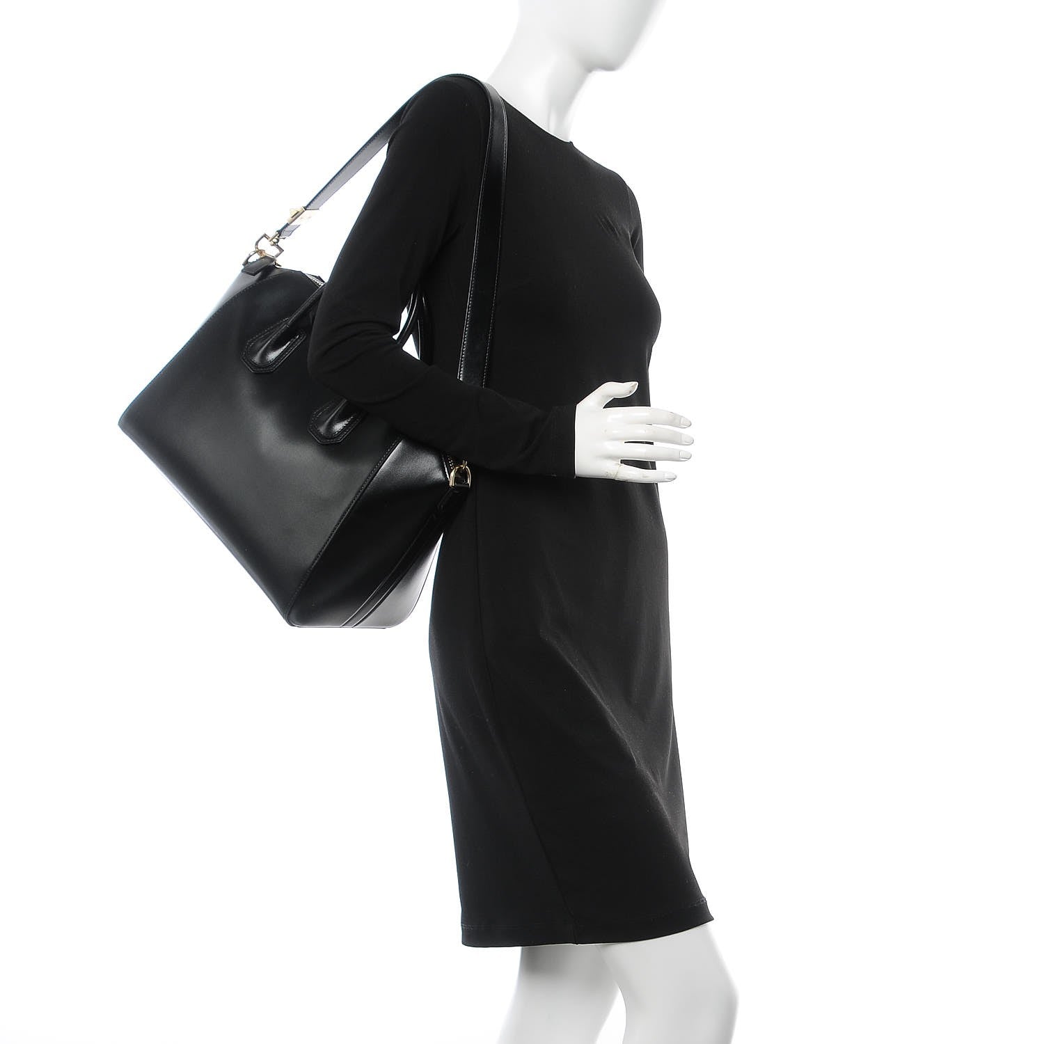 Givenchy Shiny Lord Calfskin Medium Antigona Black 2 of 8