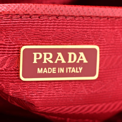 Prada Saffiano Lux Small Camera Crossbody Bag Fuoco 6 of 8