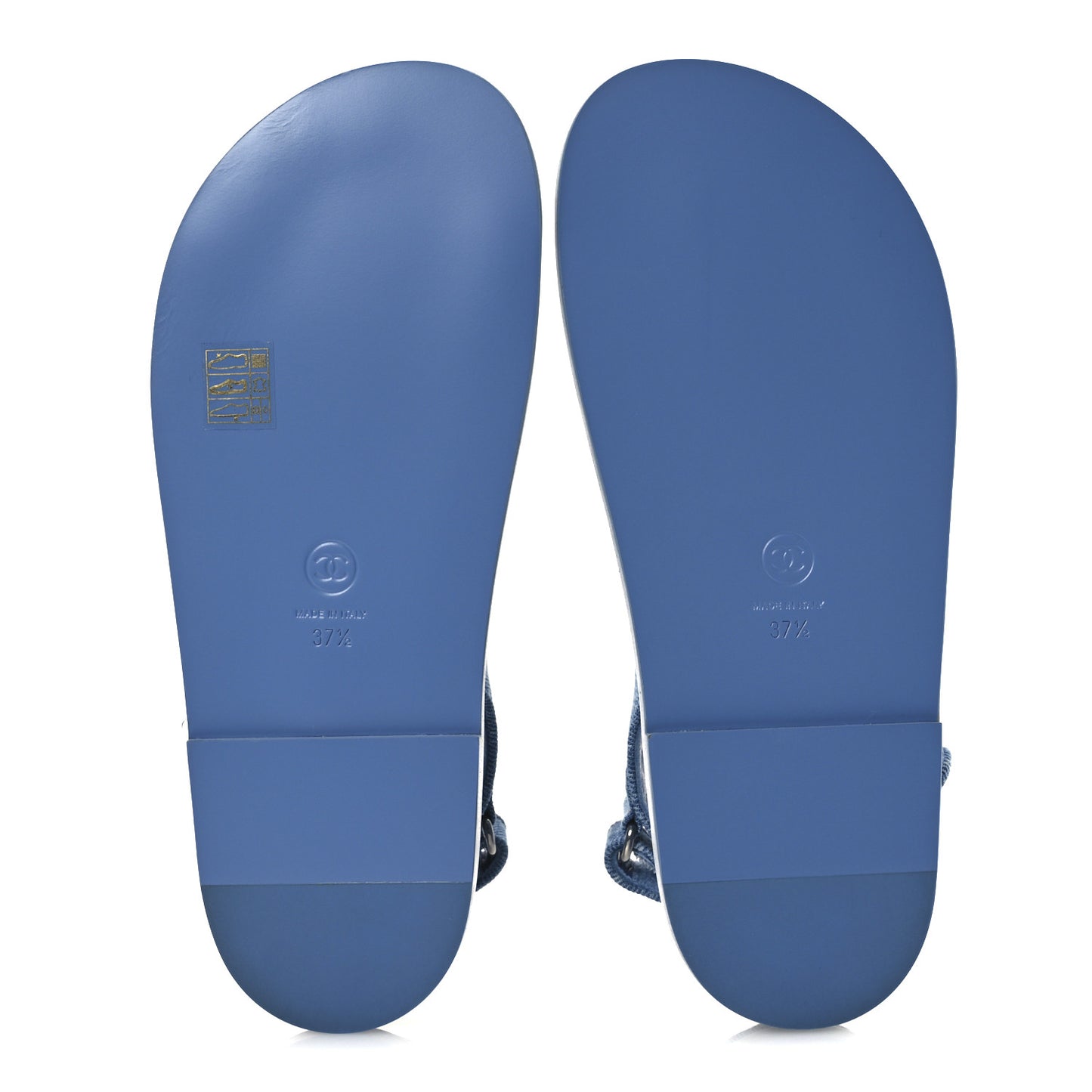 Printed Denim CC Dad Sandals 37.5 Light Blue