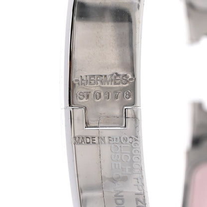 Hermes Enamel Narrow Clic Clac H Bracelet PM Rose Candeur 4 of 4