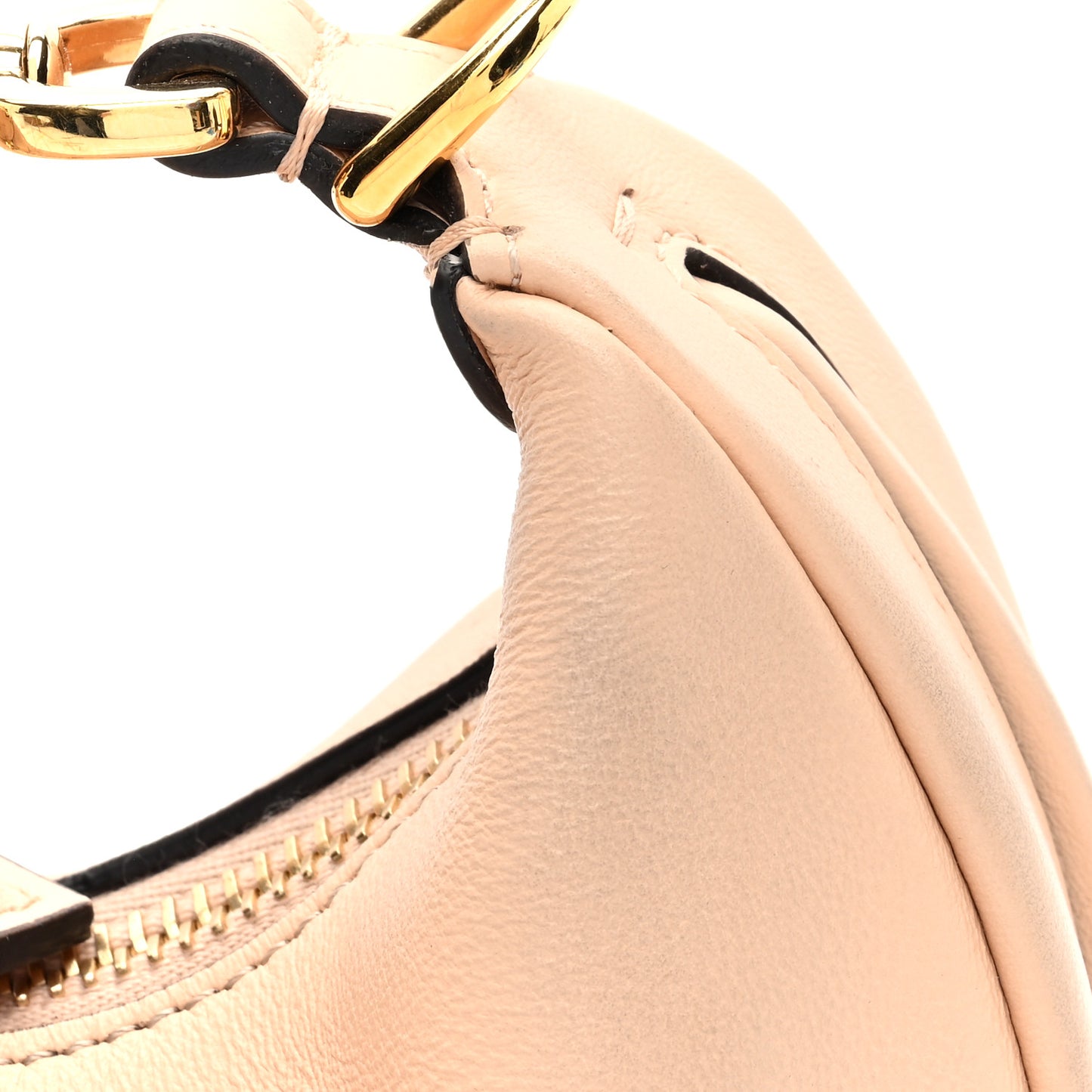 Vitello Grace Matte Nano Fendigraphy Hobo Charm Light Rose