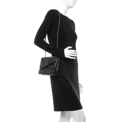Chanel Lambskin Quilted Mini Diagonal Square Flap Black 2 of 9