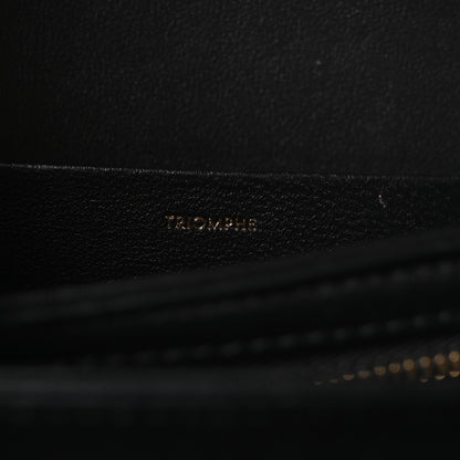 Celine Shiny Calfskin Medium Triomphe Black 7 of 10