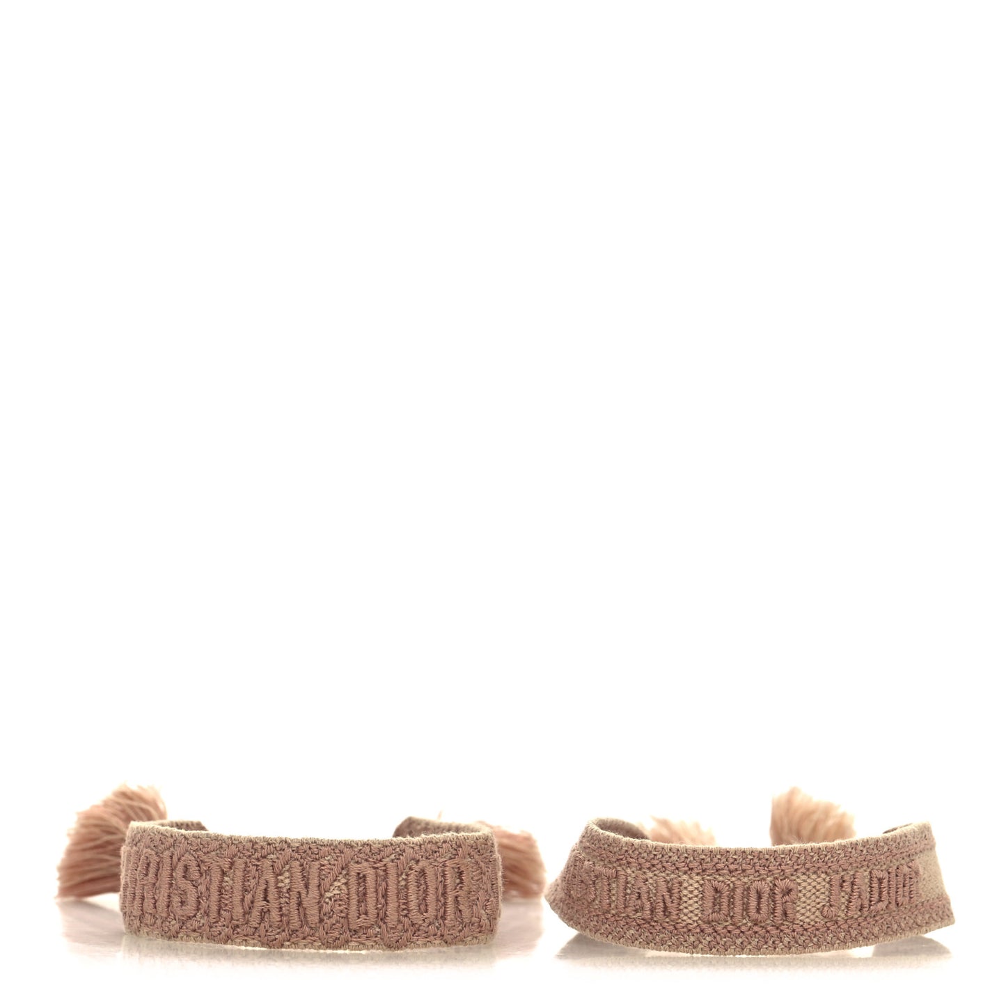 Woven Cotton J'Adior Friendship Bracelet Set Pink