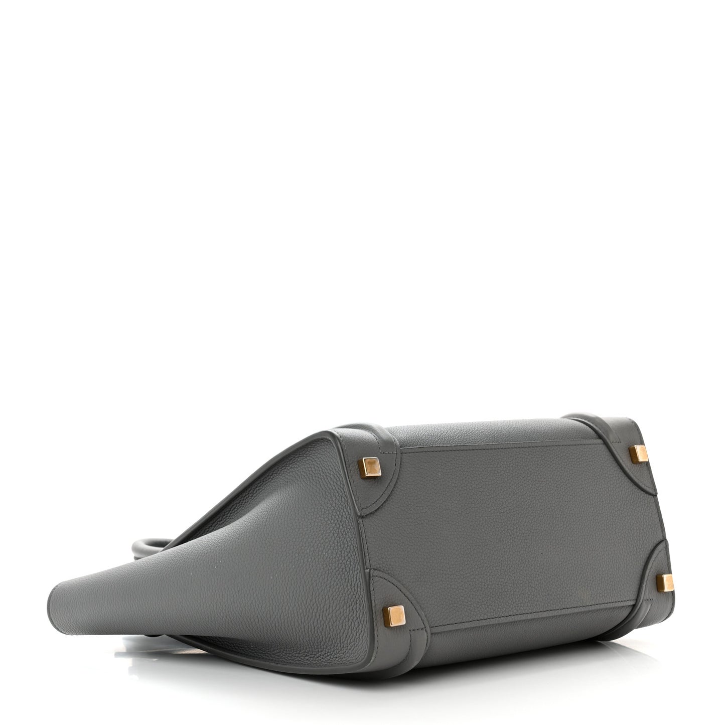 Baby Drummed Calfskin Micro Luggage Kohl