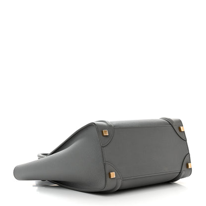Celine Baby Drummed Calfskin Micro Luggage Kohl 4 of 13