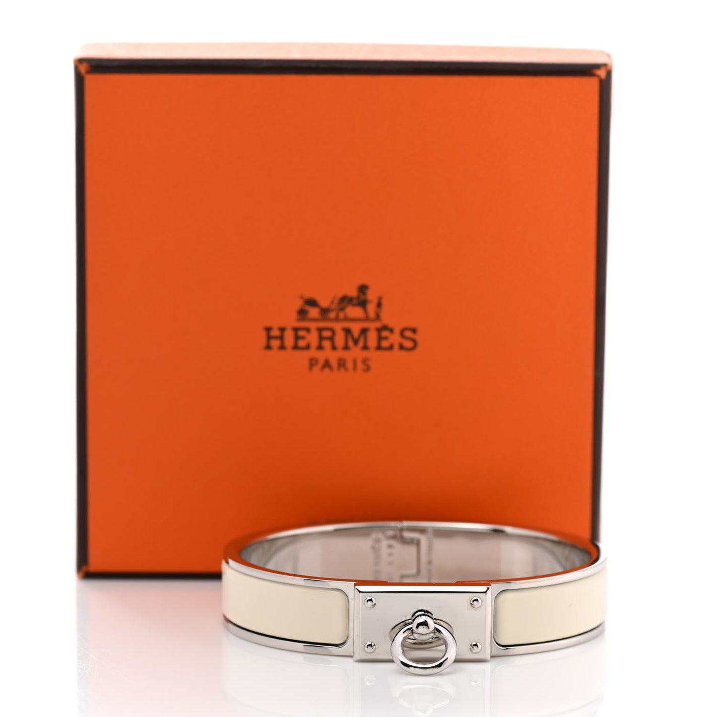 Enamel Clic Anneau Bracelet PM Craie