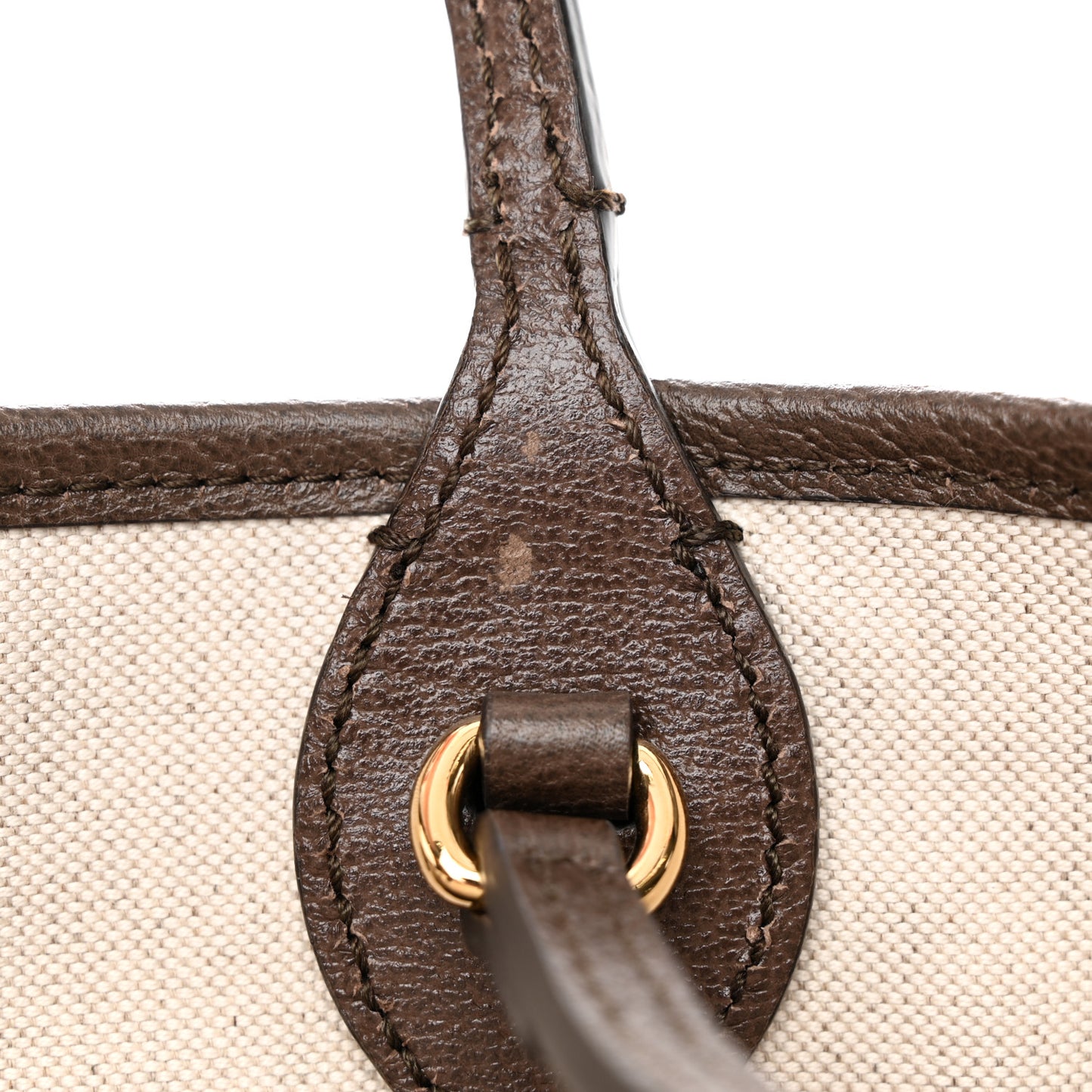 Textured Dollar Calfskin Medium Ophidia Shoulder Tote Bag New Acero