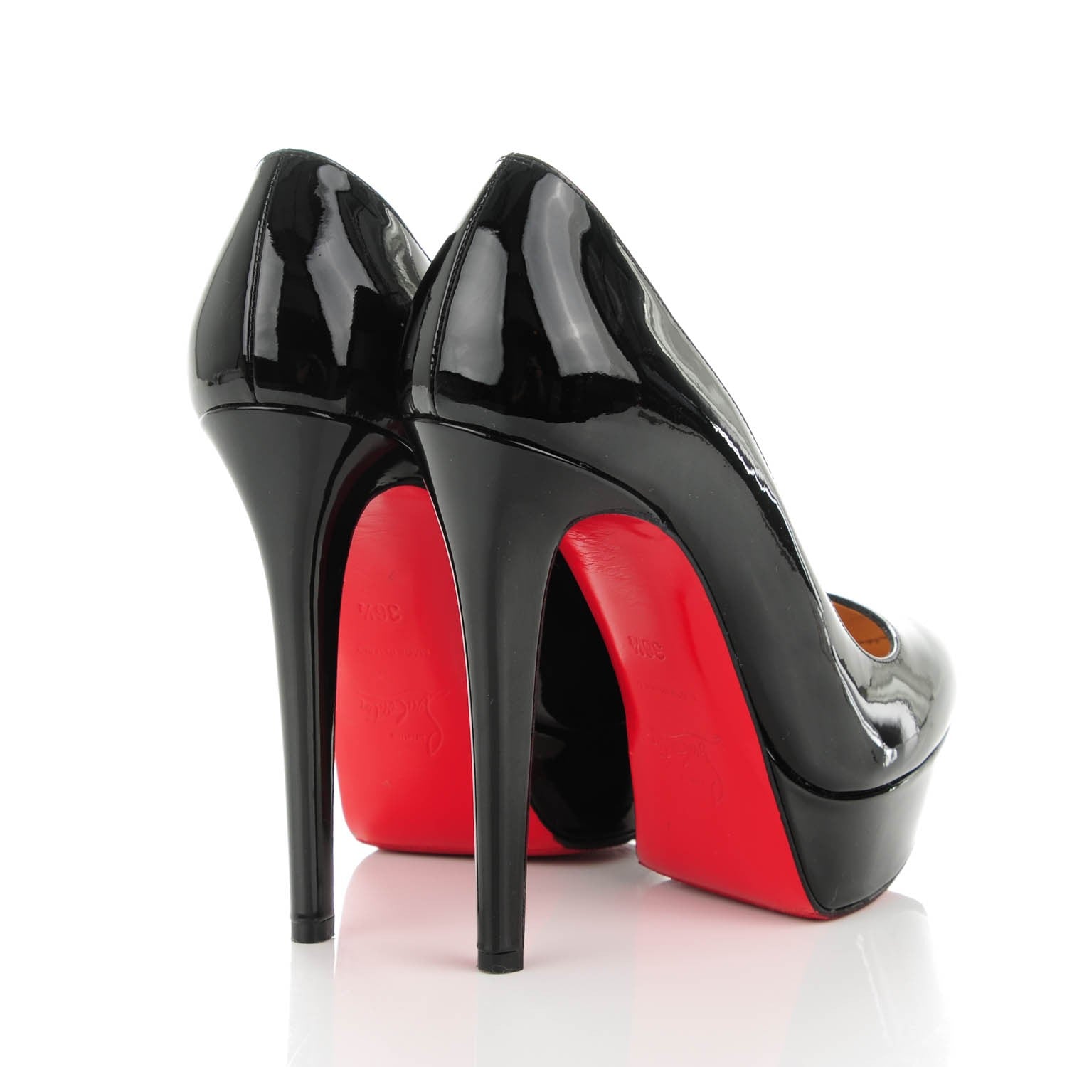 Christian Louboutin Patent Bianca 140 Pumps 36.5 Black 4 of 7