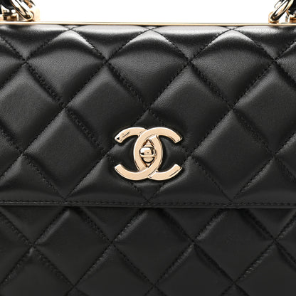 Chanel Lambskin Quilted Small Trendy CC Dual Handle Flap Bag Black 8 of 11