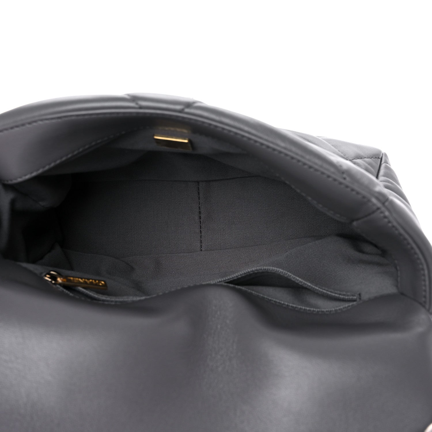 Chanel Lambskin Quilted Medium Chanel 19 Flap Dark Grey 5 of 9