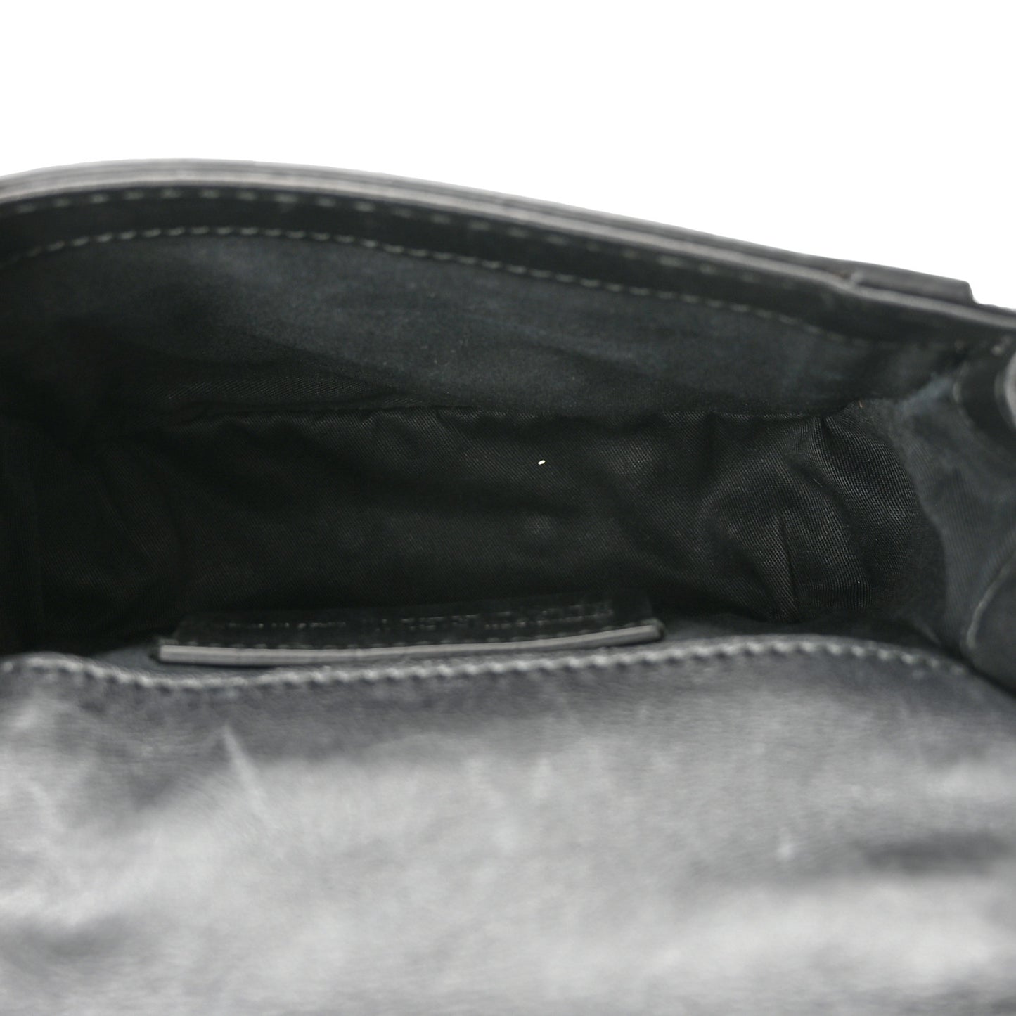 Calfskin Studded Mini Wicca Shoulder Bag Black