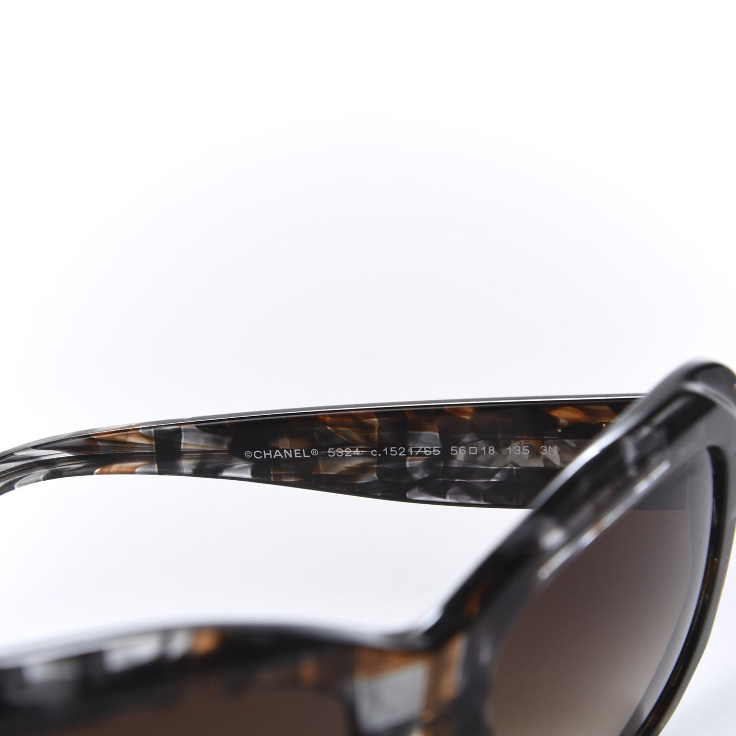 Acetate Square Plaid Frame Sunglasses 5324 Grey