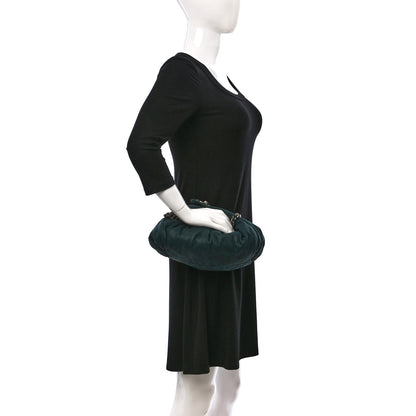 Chanel Iridescent Calfskin Midnight Stones Clutch Dark Green 2 of 13