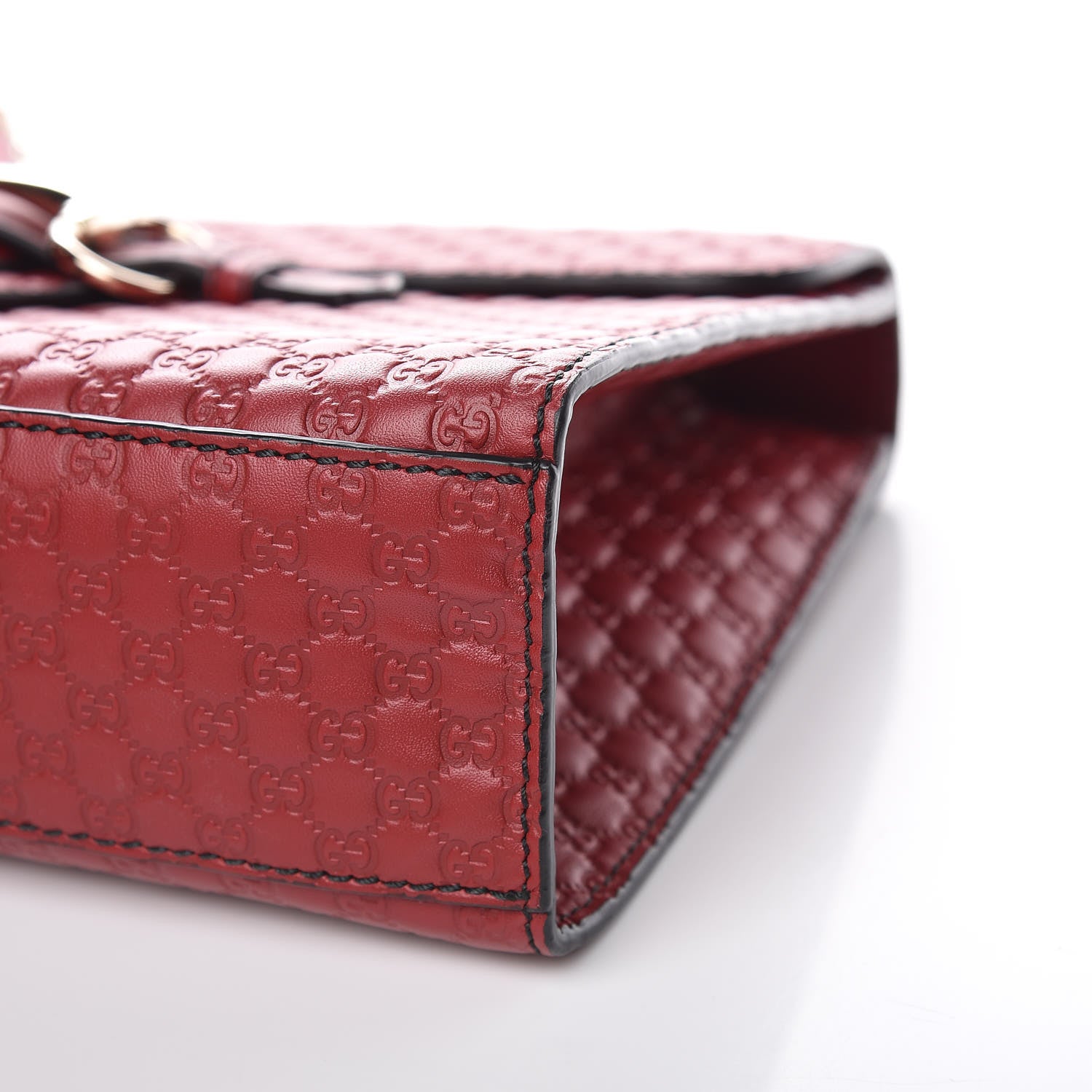 Gucci Microguccissima Medium Emily Chain Shoulder Bag Red 9 of 11