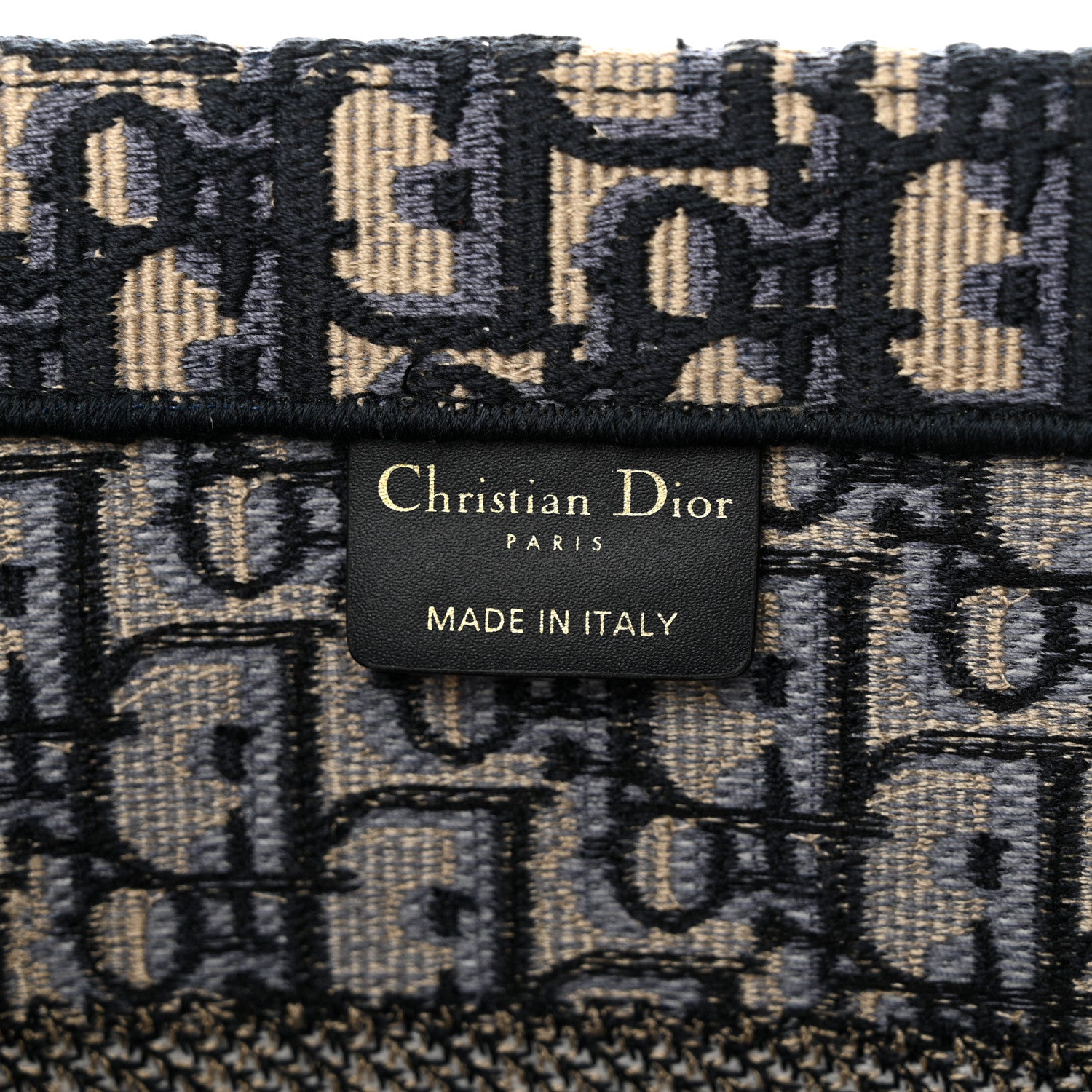 Christian Dior Oblique Medium Book Tote Blue Multicolor 6 of 10