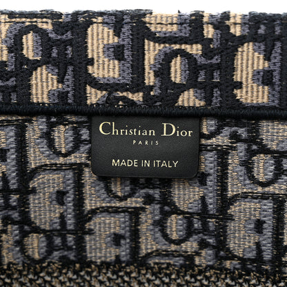 Christian Dior Oblique Medium Book Tote Blue Multicolor 6 of 10