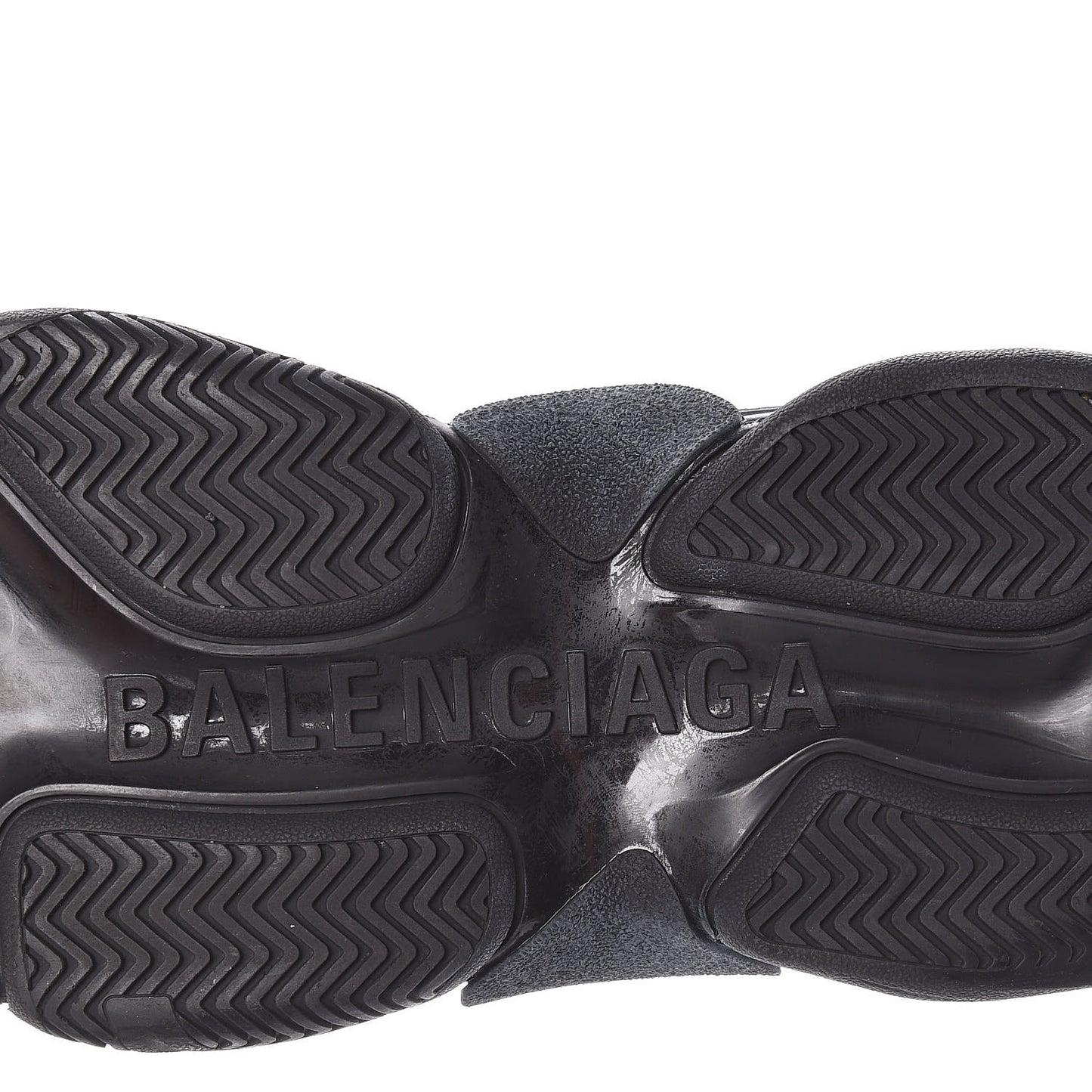 Nylon Suede Womens Triple S 2.0 Sneakers 39 Black