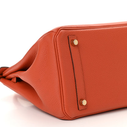 Hermes Togo Birkin 30 Orange 9 of 11