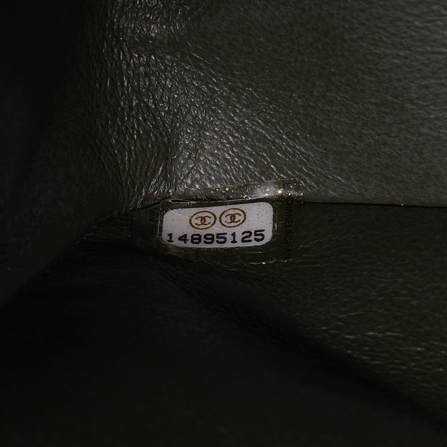 Caviar Quilted Jumbo Double Flap Dark Green