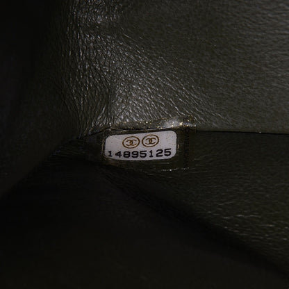 Chanel Caviar Quilted Jumbo Double Flap Dark Green 8 of 9