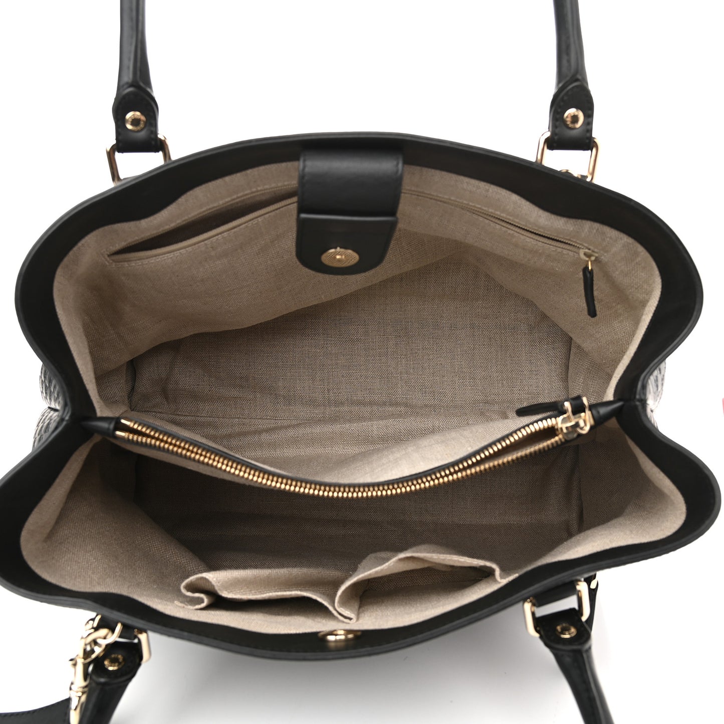 Soft Microguccissima Large Tote Black