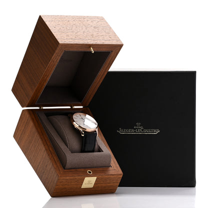 Jaeger-LeCoultre 18K Rose Gold Alligator 39mm Master Ultra Thin Moon Automatic Watch Q1362511 5 of 5