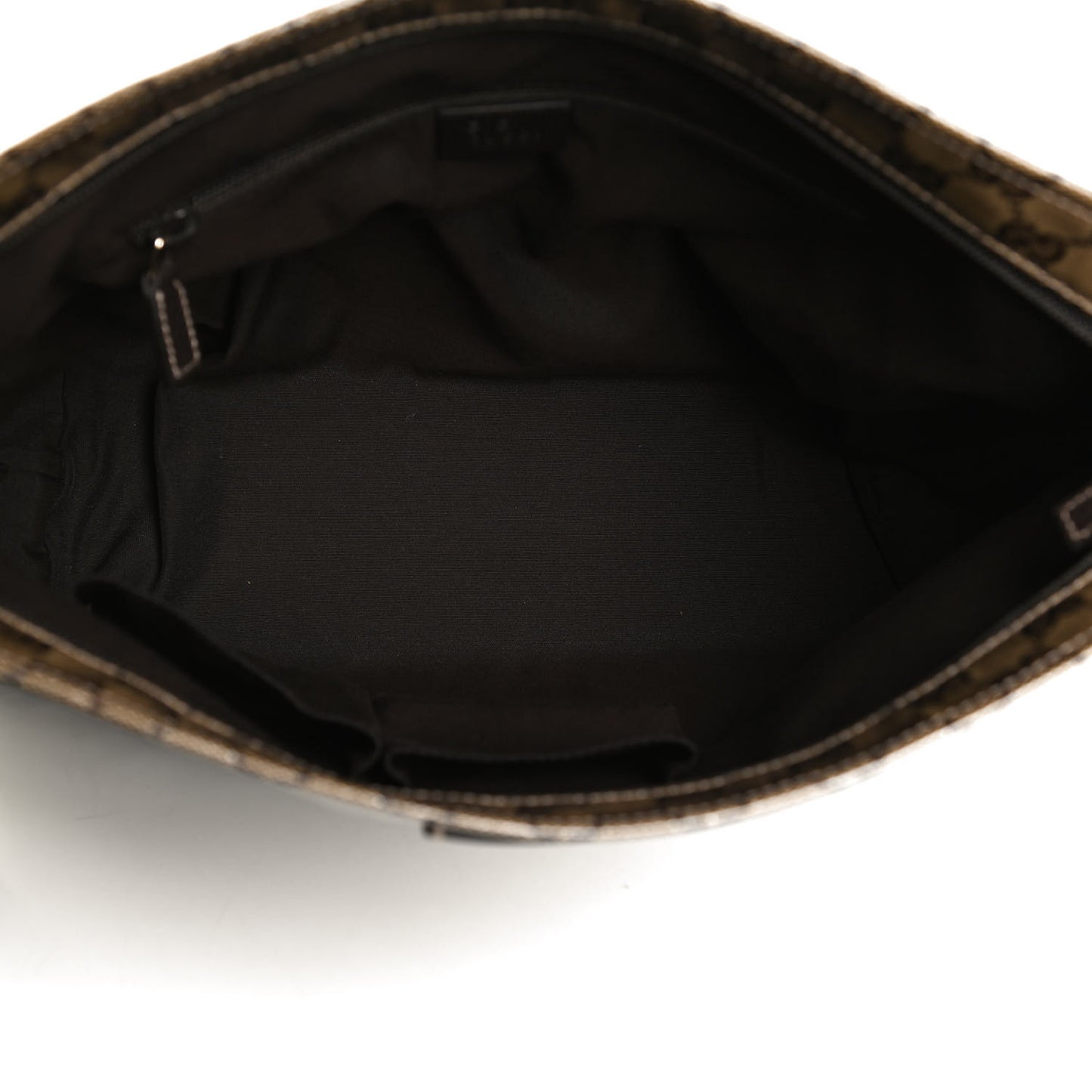Crystal Monogram Large Flat Messenger Bag Dark Brown