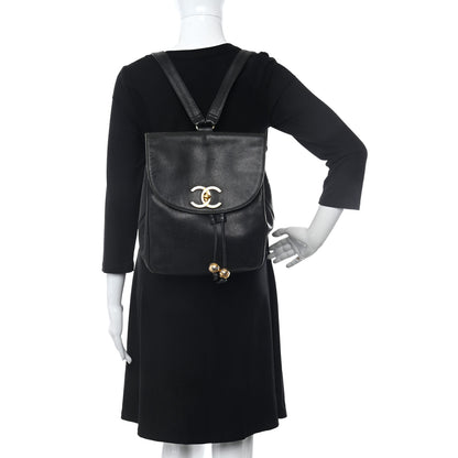 Chanel Caviar CC Backpack Black 2 of 13