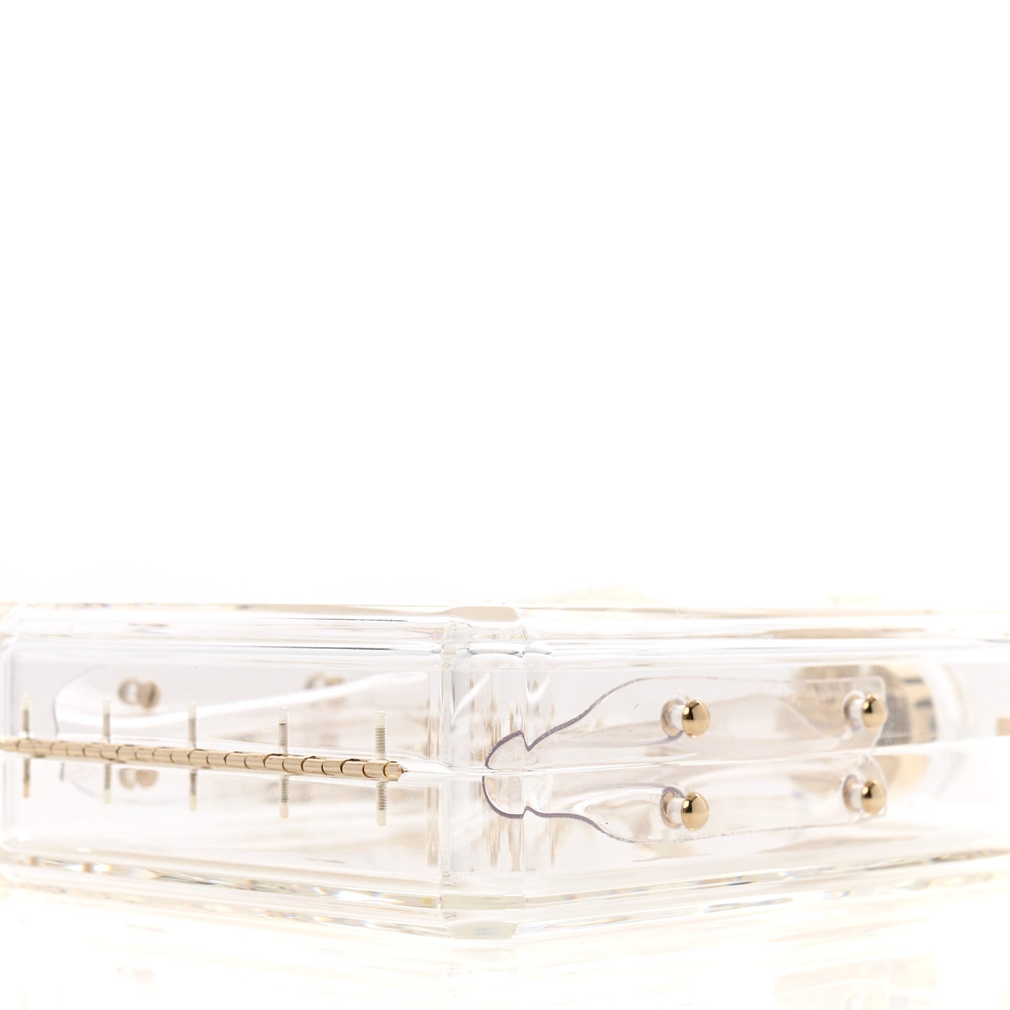 Transluscent Plexiglass Perfume Bottle Clutch