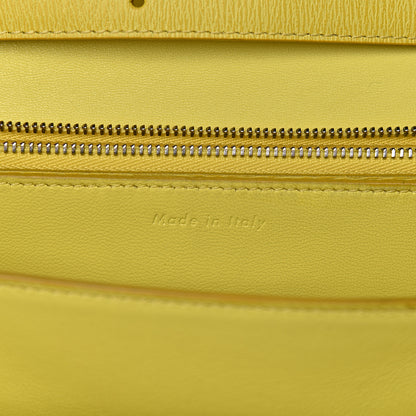Celine Liege Calfskin Medium Classic Box Flap Bag Fluo Yellow 6 of 12