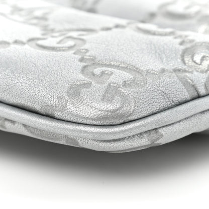 Gucci Guccissima New Britt Wristlet Silver 9 of 11