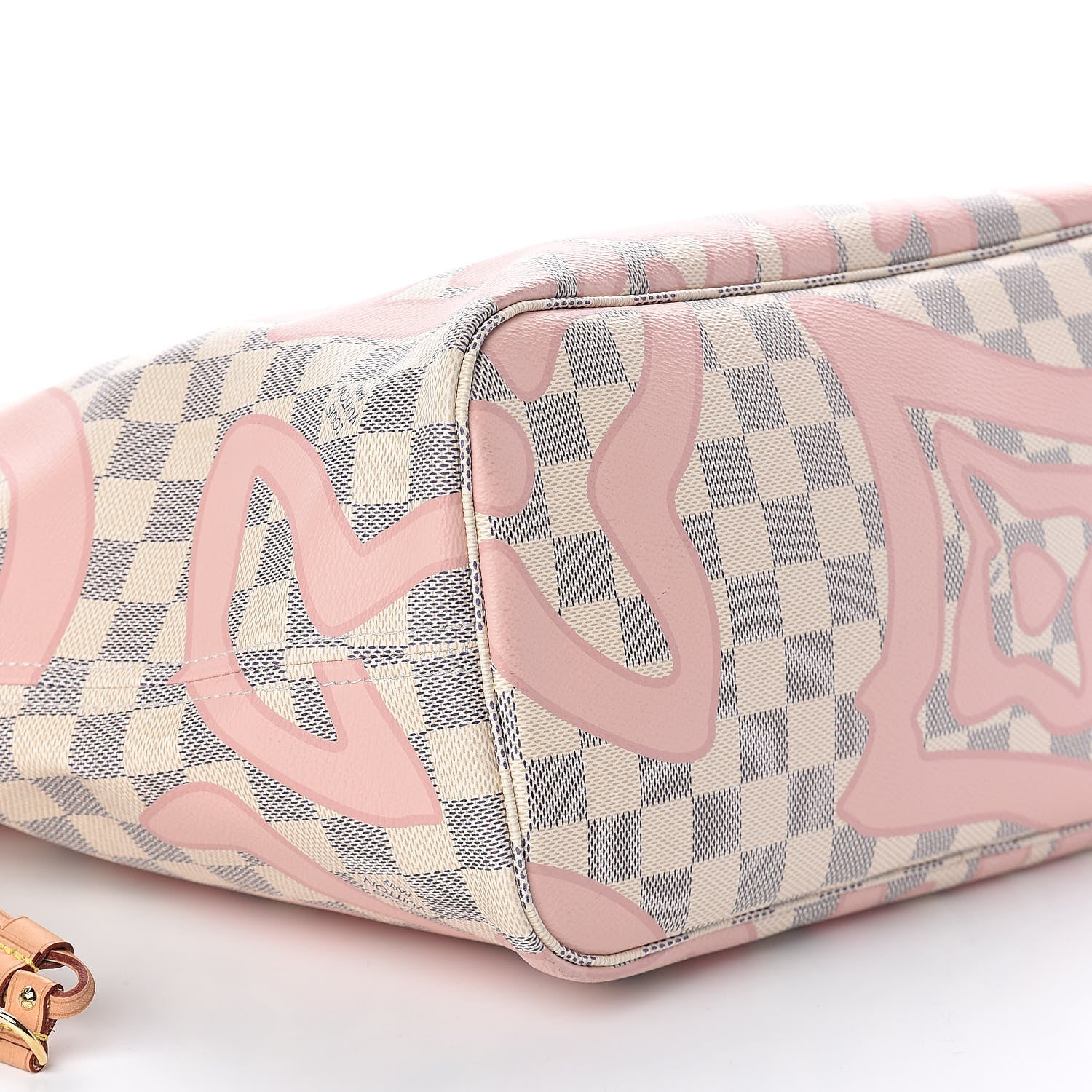 Louis Vuitton Damier Azur Tahitienne Neverfull MM 9 of 10