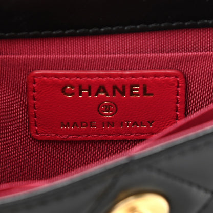Chanel Shiny Lambskin Quilted Extra Mini Flap Black 6 of 11